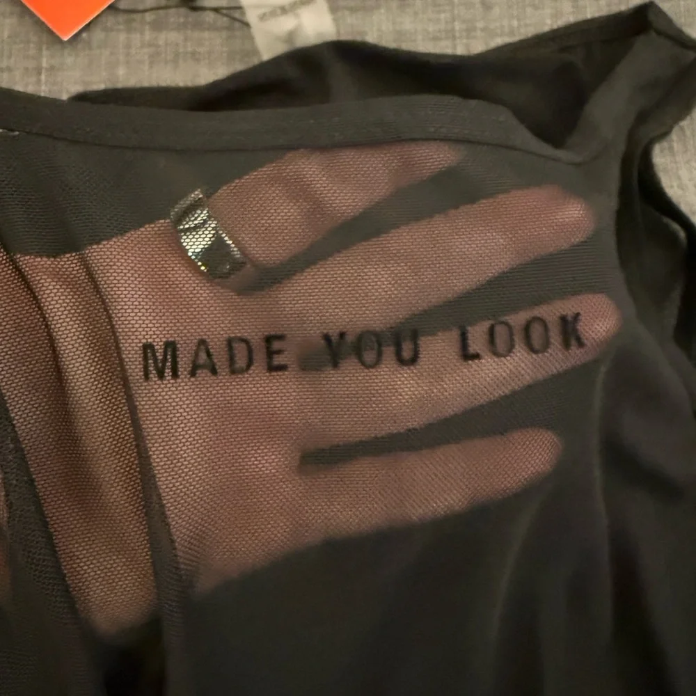 Saint Sass Mesh “made you look” Bodysuit - Picture 3 of 4